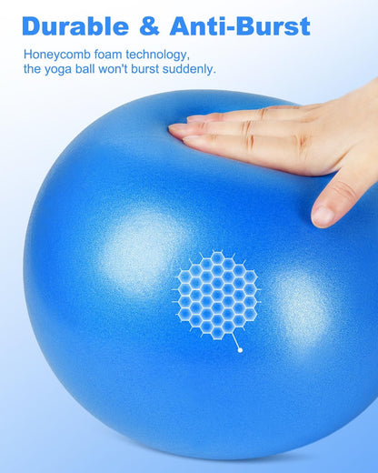 9 Inch Pilates Ball Small Excercise Ball, Coregeous Balls, Workout Balls for ...